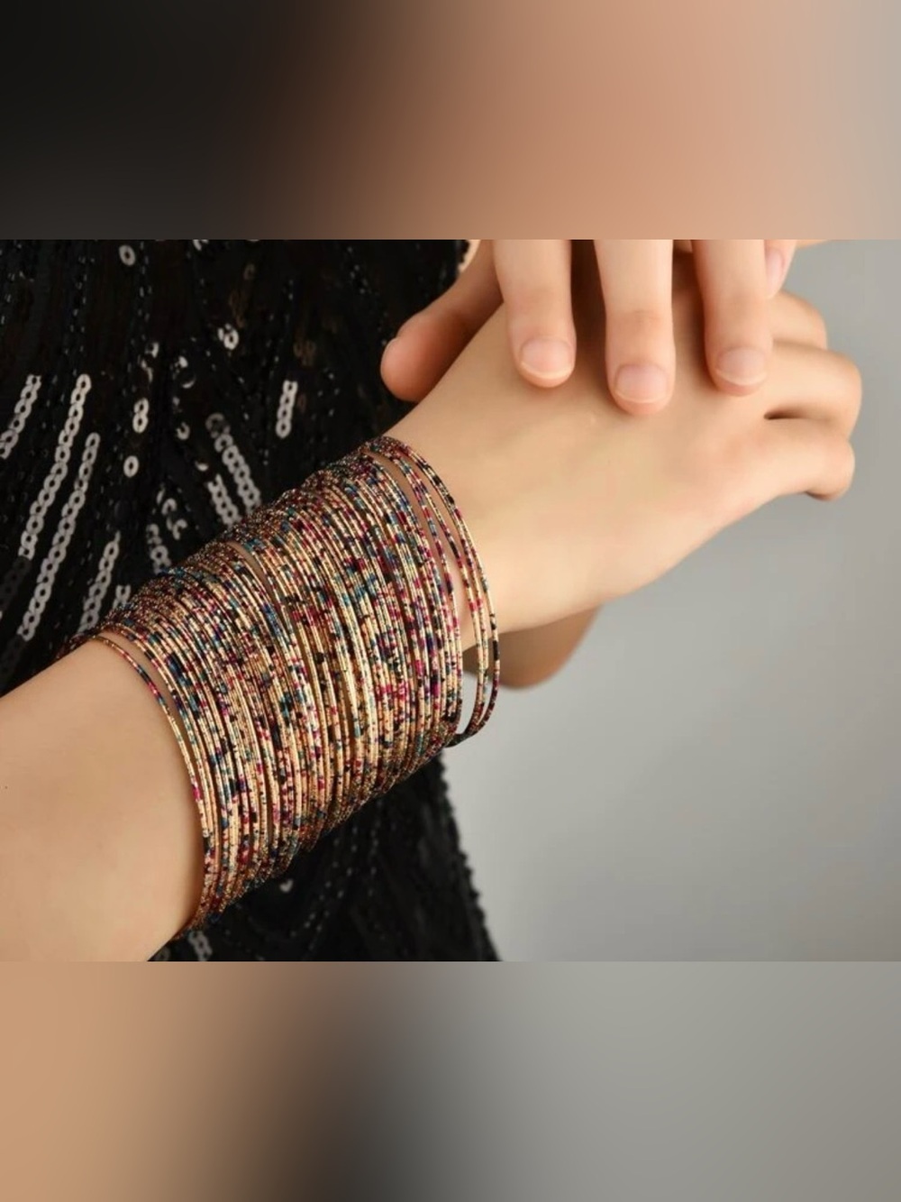 Multicolor Seed Bead Stackable Bracelet Set - Women Jewelry
